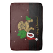 XMas Puppy Badematte (Vorderseite Vertikal)