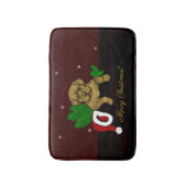 XMas Puppy Badematte (Vorderseite Vertikal)