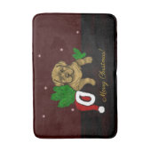 XMas Puppy Badematte (Vorderseite Vertikal)