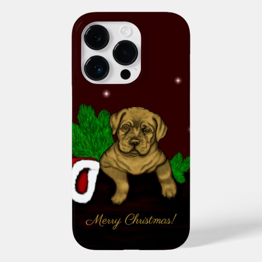 XMas Puppy Case-Mate iPhone Hülle (Rückseite)