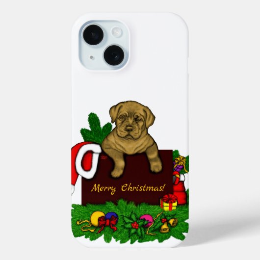 XMas Puppy Case-Mate iPhone Hülle (Rückseite)