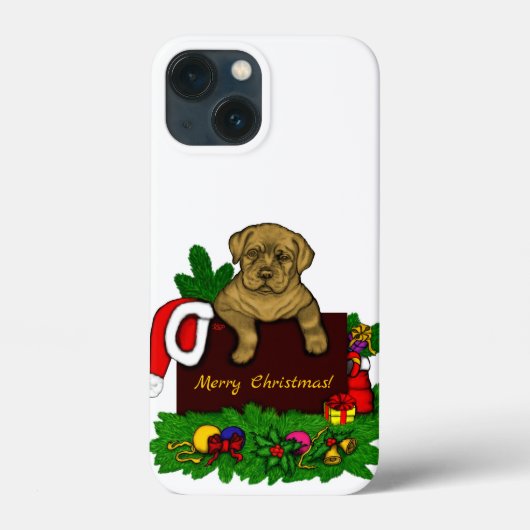 XMas Puppy Case-Mate iPhone Hülle (Rückseite)