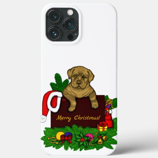 XMas Puppy Case-Mate iPhone Hülle (Rückseite)
