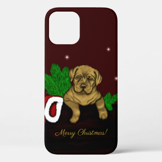 XMas Puppy Case-Mate iPhone Hülle (Rückseite)