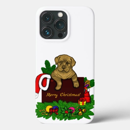 XMas Puppy Case-Mate iPhone Hülle (Rückseite)