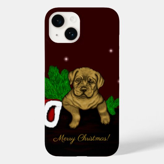 XMas Puppy Case-Mate iPhone Hülle (Rückseite)