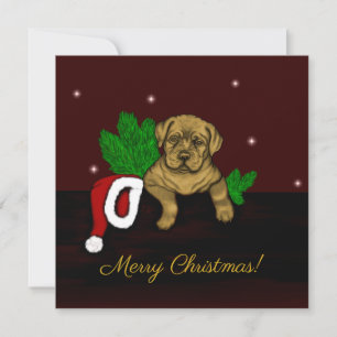 XMas Puppy Feiertagskarte