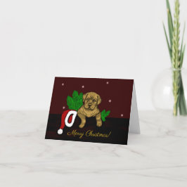 XMas Puppy Feiertagskarte
