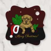 XMas Puppy Geschenkanhänger (Rückseite)