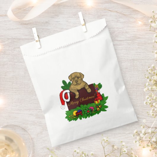 XMas Puppy Geschenktütchen (Ausgeschnitten)