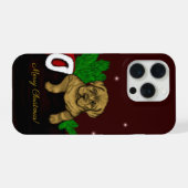 XMas Puppy iPhone Hülle (Rückseite (Horizontal))