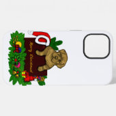 XMas Puppy iPhone Hülle (Rückseite (Horizontal))