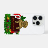XMas Puppy iPhone Hülle (Rückseite (Horizontal))