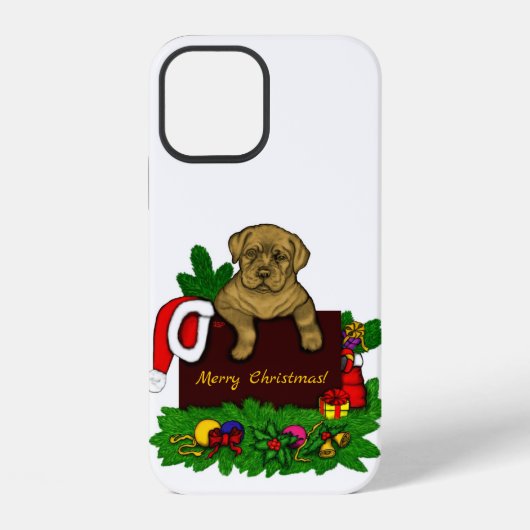 XMas Puppy iPhone Hülle (Rückseite)