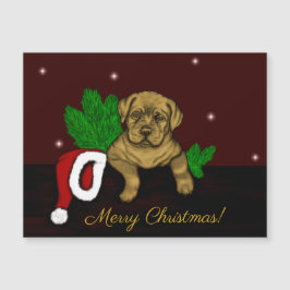 XMas Puppy Magnetkarte