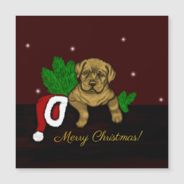 XMas Puppy Magnetkarte