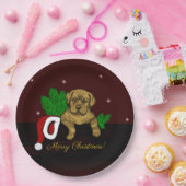 XMas Puppy Pappteller (Party)