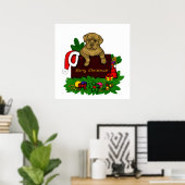 XMas Puppy Poster (Heimbüro)