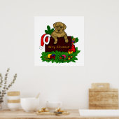 XMas Puppy Poster (Küche)