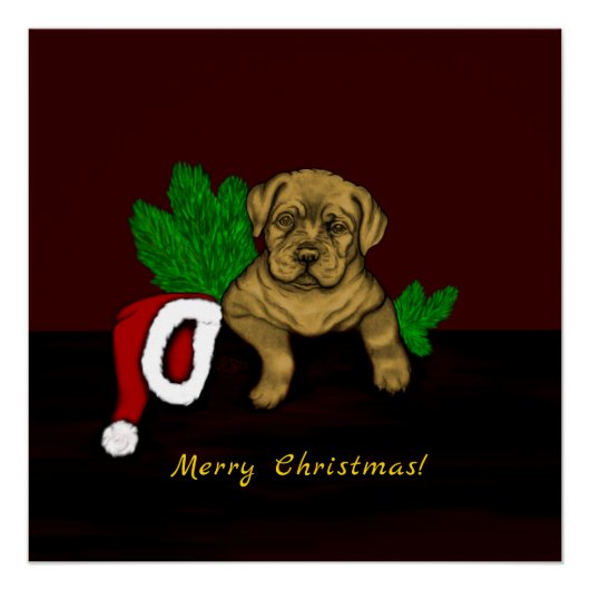 XMas Puppy Poster (Vorderseite)