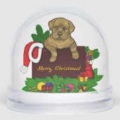 XMas Puppy Schneekugeln (Vorderseite)