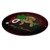 XMas Puppy Schneidebrett (Ecke)