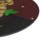 XMas Puppy Schneidebrett (Ecke)