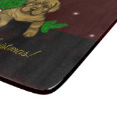 XMas Puppy Schneidebrett (Ecke)