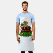 XMas Puppy Schürze (Getragen)
