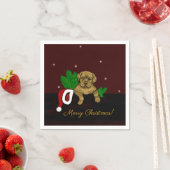 XMas Puppy Serviette (Beispiel)