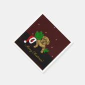 XMas Puppy Serviette (Ecke)