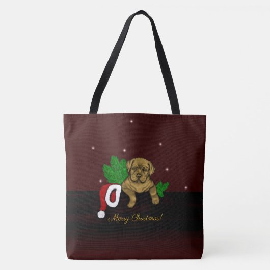 XMas Puppy Tasche (Vorderseite)