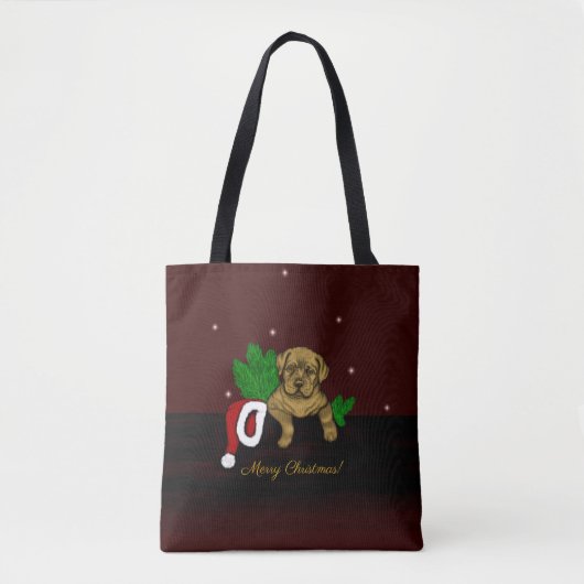 XMas Puppy Tasche (Vorderseite)