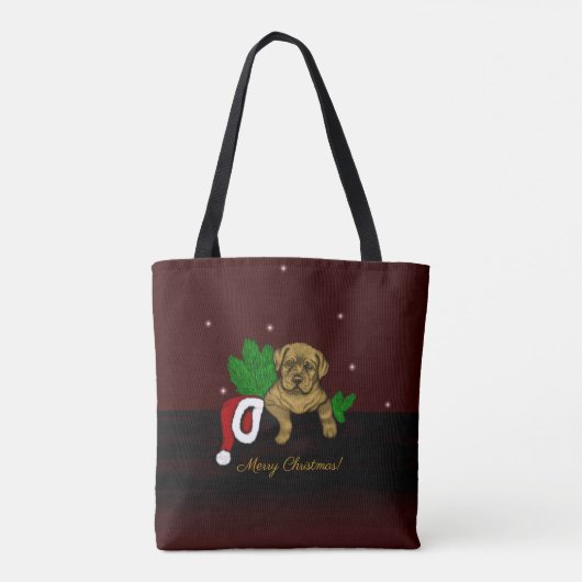 XMas Puppy Tasche (Rückseite)