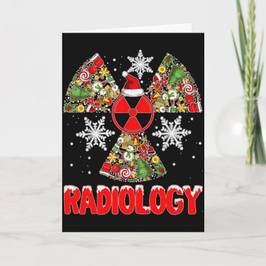 Xmas Radiology Christmas Radiologist Xray Tech Cut Karte (Vorderseite)