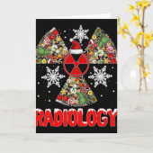 Xmas Radiology Christmas Radiologist Xray Tech Cut Karte (Gelbe Blume)