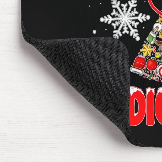 Xmas Radiology Christmas Radiologist Xray Tech Cut Mousepad (Ecke)