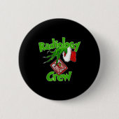 Xmas Radiology Christmas Radiologist Xray Tech Fun Button (Vorderseite)