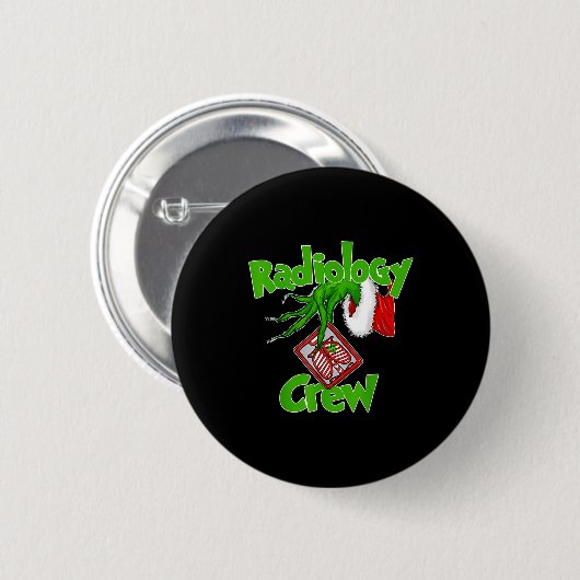 Xmas Radiology Christmas Radiologist Xray Tech Fun Button (Vorne & Hinten)