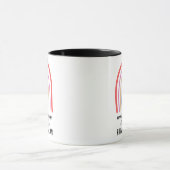 Xmas Rainbow Watercolor Lehrer Danke, Black Tasse (Zentrum)
