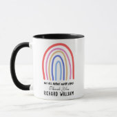 Xmas Rainbow Watercolor Lehrer Danke, Black Tasse (Links)