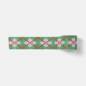 XMAS RAUTE STRICK 3" Breitformatzoom Satinband (Vorderseite)