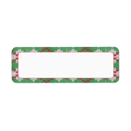 XMAS RAUTE STRICK .75"x2.25" Labels (Vorne)