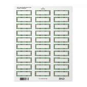 XMAS RAUTE STRICK .75"x2.25" Labels (Vorne)