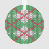 XMAS RAUTE STRICK Acrylsäure Circle Ornament (Rückseite)