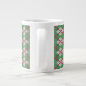 XMAS RAUTE STRICK Big White Tasse (Rückseite)