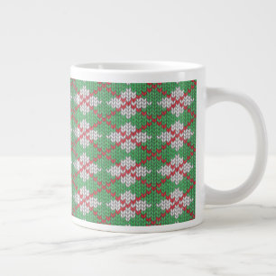 XMAS RAUTE STRICK Big White Tasse