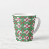 XMAS RAUTE STRICK Latte Tasse (Rechte Ecke)