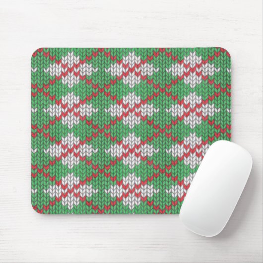 XMAS RAUTE STRICK Mouse Pad Mousepad (Mit Mouse)