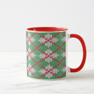 XMAS RAUTE STRICK Red Combo Tasse